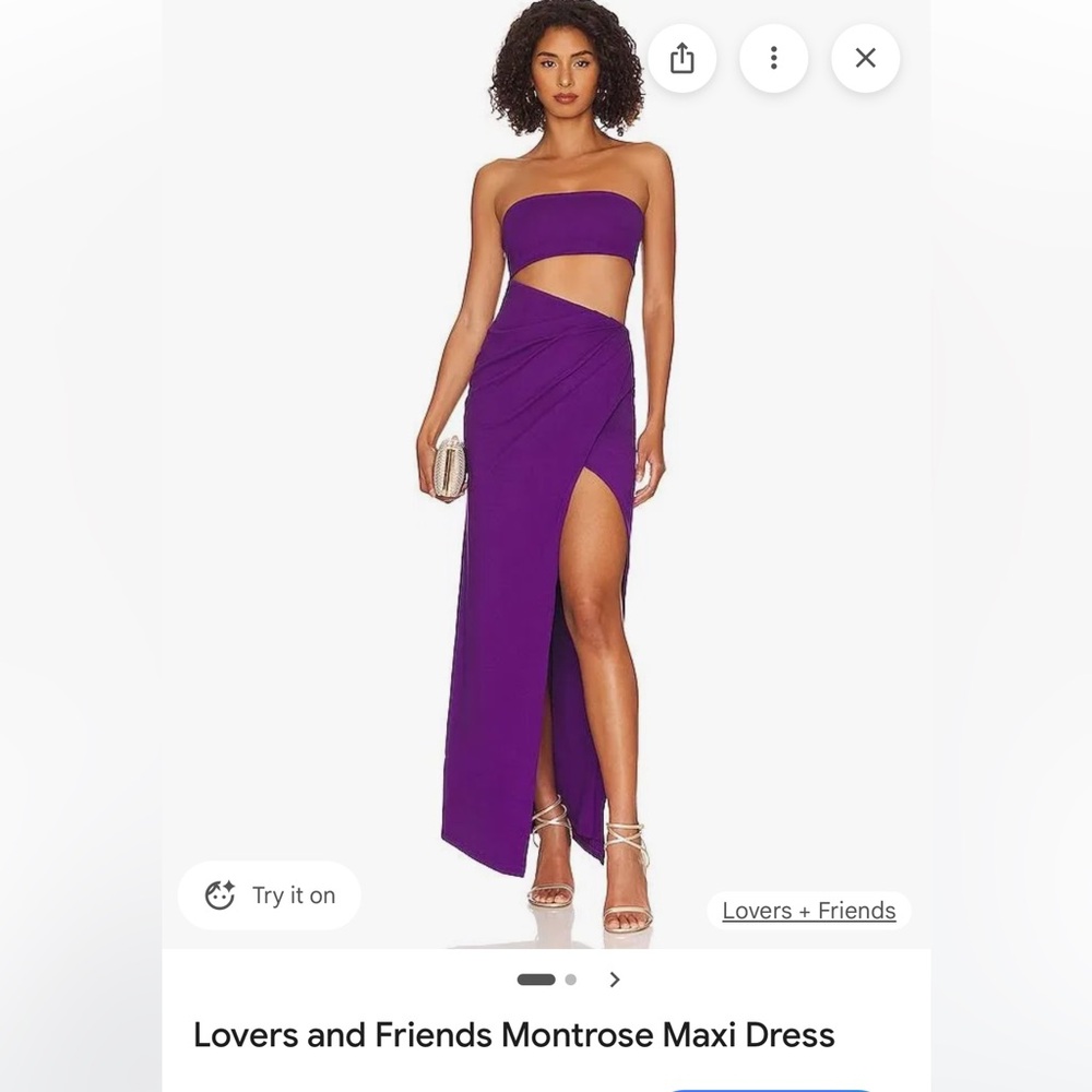 Lovers + Friends Vibrant Purple Maxi Skirt